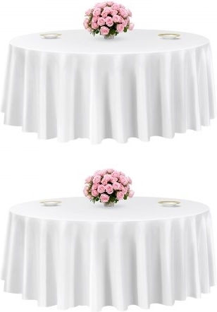 Vevor Round White Tablecloth Φ304.8cm