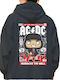 Hanorac Cu Glugă Angus Young AC/DC Pop Culture Negru