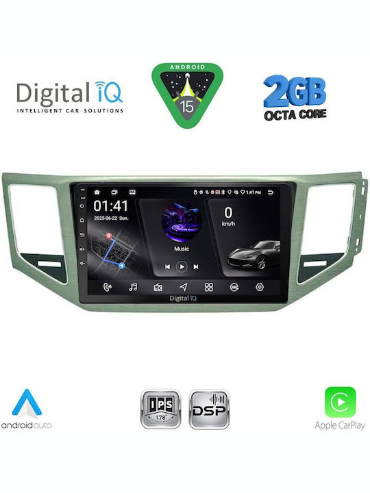 Digital IQ Автомобилна Аудио Система (Блутут/USB/WiFi/GPS/Apple-Carplay/Android-Auto) с Тъчскрийн 10"