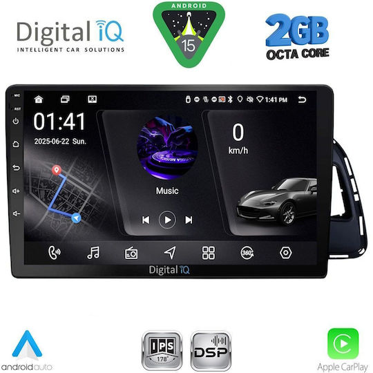 Digital IQ Car Audio System for Audi Q5 2010-2018 (Bluetooth/USB/WiFi/GPS/Apple-Carplay/Android-Auto) with Touch Screen 10"