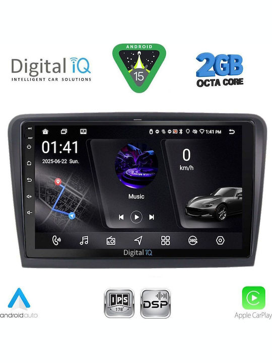 Digital IQ Car Audio System for Skoda Superb 2008-2015 (Bluetooth/USB/WiFi/GPS/Apple-Carplay/Android-Auto) with Touch Screen 10"