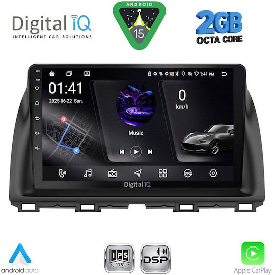 Digital IQ Ηχοσύστημα Αυτοκινήτου για Mazda CX-5 2013-2017 (Bluetooth/USB/WiFi/GPS/Apple-Carplay/Android-Auto) με Οθόνη Αφής 10"
