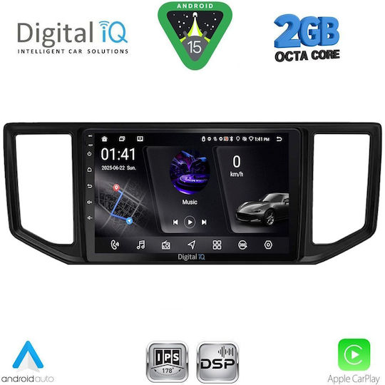 Digital IQ Car Audio System for Volkswagen Crafter 2017 (Bluetooth/USB/WiFi/GPS/Apple-Carplay/Android-Auto) with Touch Screen 10"