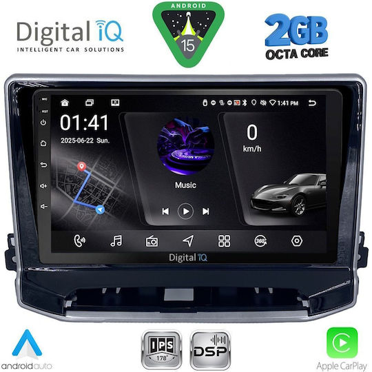 Digital IQ Ηχοσύστημα Αυτοκινήτου για Jeep Compass 2022 (Bluetooth/USB/WiFi/GPS/Apple-Carplay/Android-Auto) με Οθόνη Αφής 10"