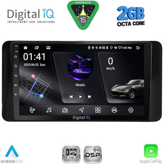 Digital IQ Car Audio System for Skoda Kamiq 2018 (Bluetooth/USB/WiFi/GPS/Apple-Carplay/Android-Auto) with Touch Screen 10"