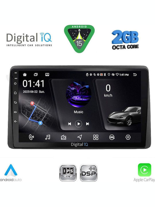 Digital IQ Car Audio System for Nissan Navara 1998-2004 (Bluetooth/USB/WiFi/GPS/Apple-Carplay/Android-Auto) with Touch Screen 10"