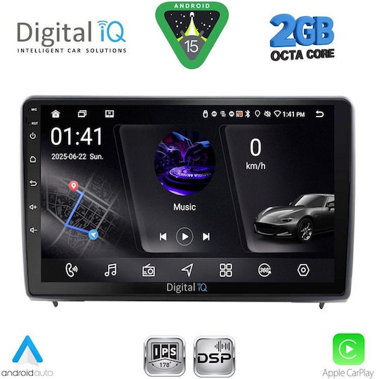 Digital IQ Car Audio System for Ford EcoSport 2018-2023 (Bluetooth/USB/WiFi/GPS/Apple-Carplay/Android-Auto) with Touch Screen 10"