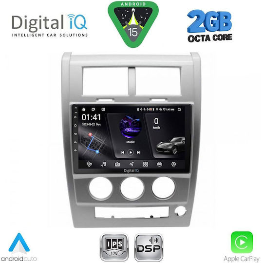 Digital IQ Car Audio System for Jeep Cherokee / Liberty 2007-2014 (Bluetooth/USB/WiFi/GPS/Apple-Carplay/Android-Auto) with Touch Screen 10"