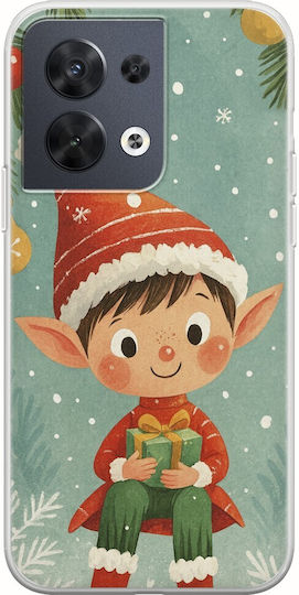 Smiling Elf Present Oppo Reno8 5G Flexible TPU Transparent Silicone