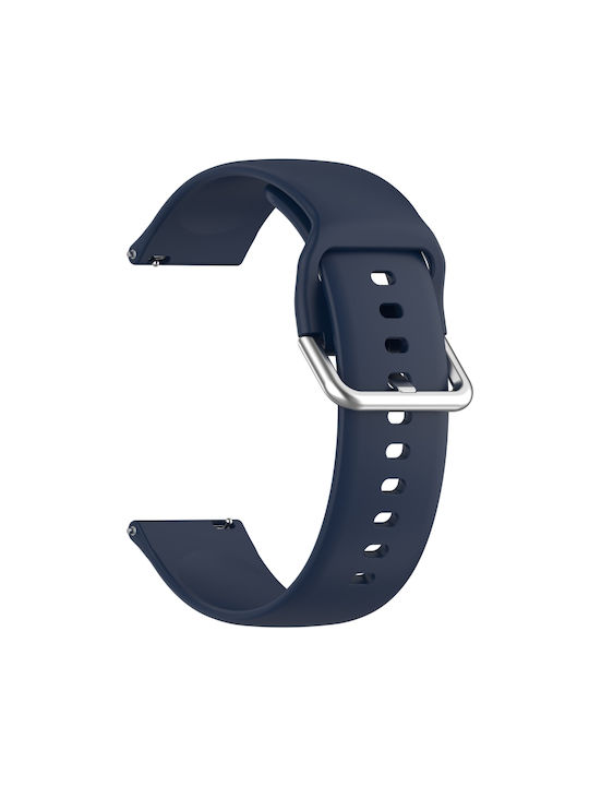 Кайшка Силиконова Сребриста Ключалка OnePlus Watch 2R 47mm/OnePlus Watch 2 47mm Тъмносин