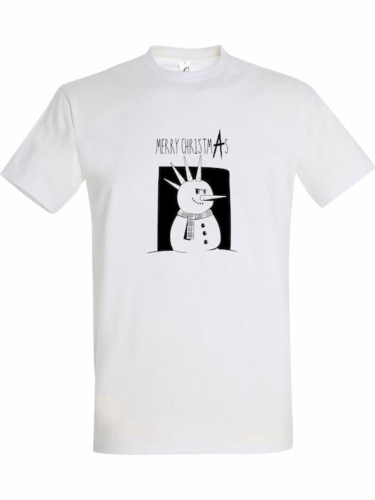 Unisex T-shirt "Merry Christmas Anarchy" Weiß