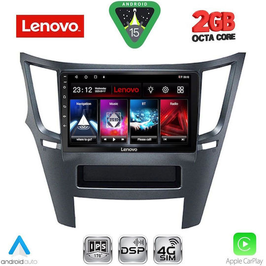 Lenovo Автомобилна Аудио Система (Блутут/USB/WiFi/GPS/Apple-Carplay/Android-Auto) с Тъчскрийн 9"