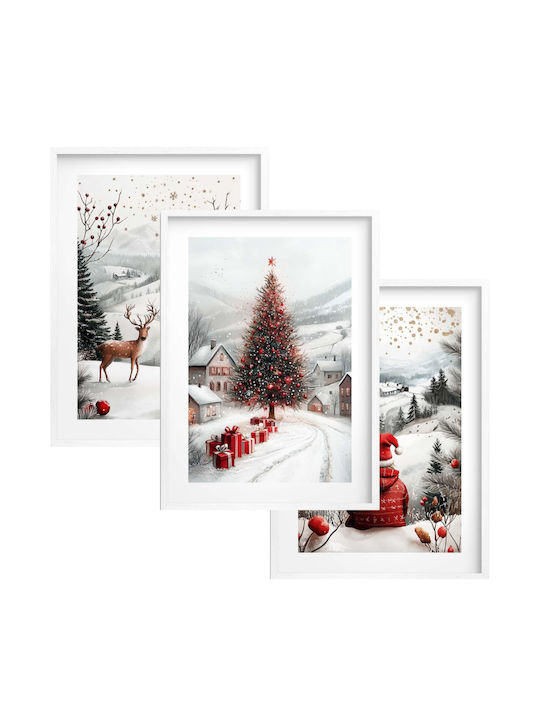Paintings Tiles Living Room Christmas Holidays Christmas Tree Winter