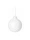 Ornament suspendat Luna Din porțelan Alb cu lumină LED