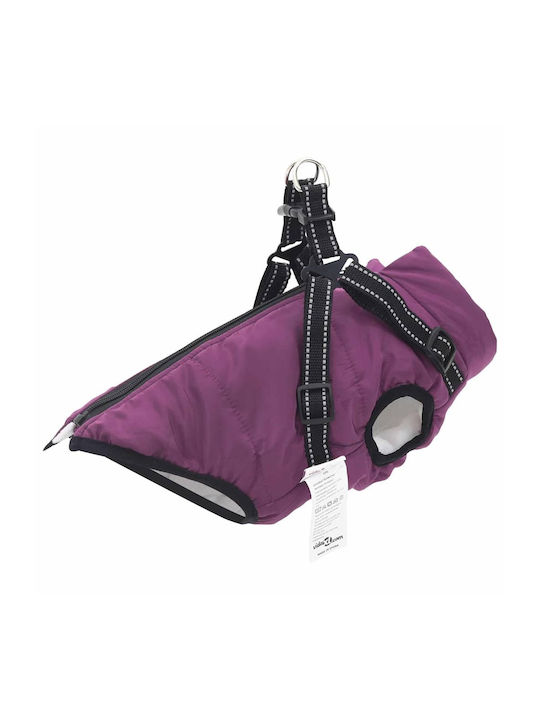 vidaXL Hundemantel Fleece / Wasserdicht Lila XXLarge