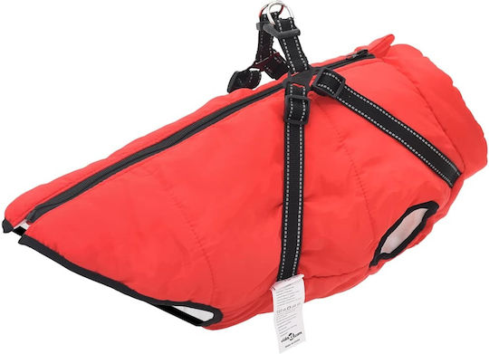 vidaXL Red Fleece / Waterproof Dog Coat XXXXLarge
