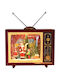 Weihnachtsfigur Santa's Vintage Tv 19*8.5*24cm Beleuchtet mit Musik Usb
