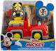 Disney Junior Mickey Mouse Fire Truck Vehicle Mickey Figure