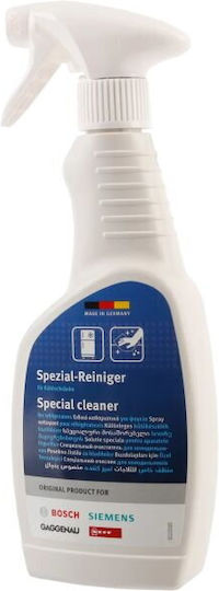 Bosch Cleaner Bosch 00312476 500ml Curățare Intensivă Internă Externă Pentru Frigidere Congelatoare Formula Puternică Care Îndepărtează Cu Ușurință Reziduurile Depunerile