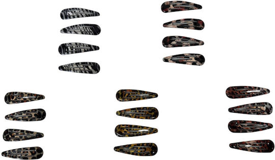 Ro Accessories Animal Print Hair Clips 4 Pieces Set 20-0014