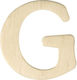 Wooden Latin Letters 4 Cm G