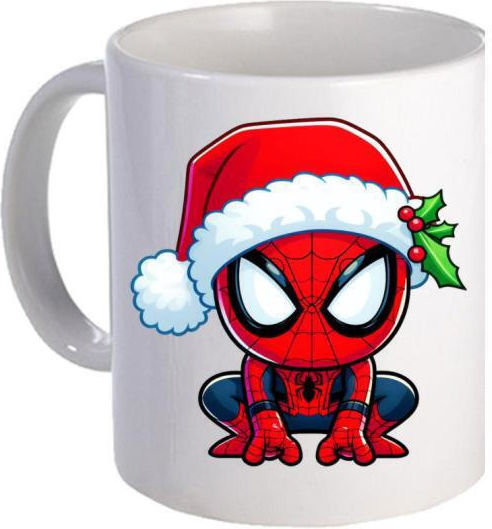 Keramiktasse Weiß 11oz Little Spider Christmas