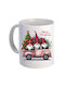 Keramiktasse Weiß 11oz Weihnachten Weihnachtsmänner