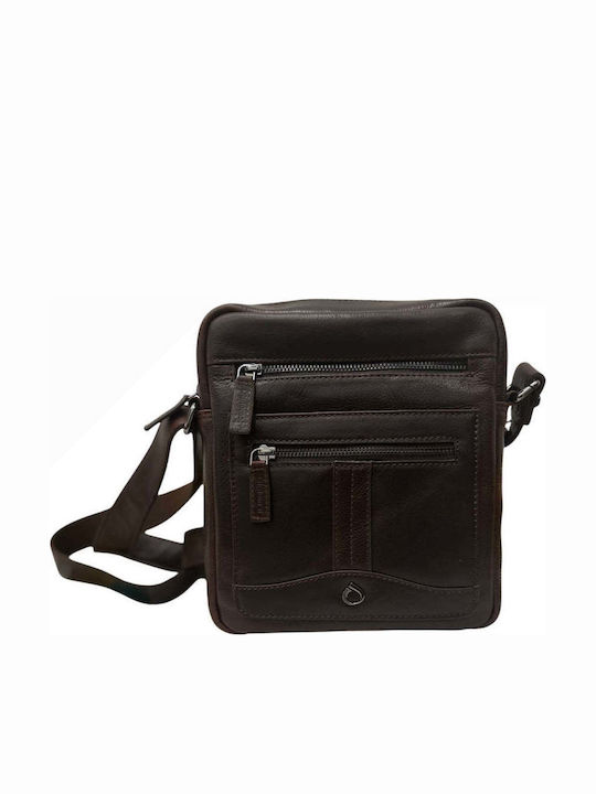 Leather Men's Bag Shoulder / Crossbody Brown