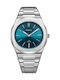 D1 Milano Ultra Thin Women's Watch with Silver Metal Bracelet