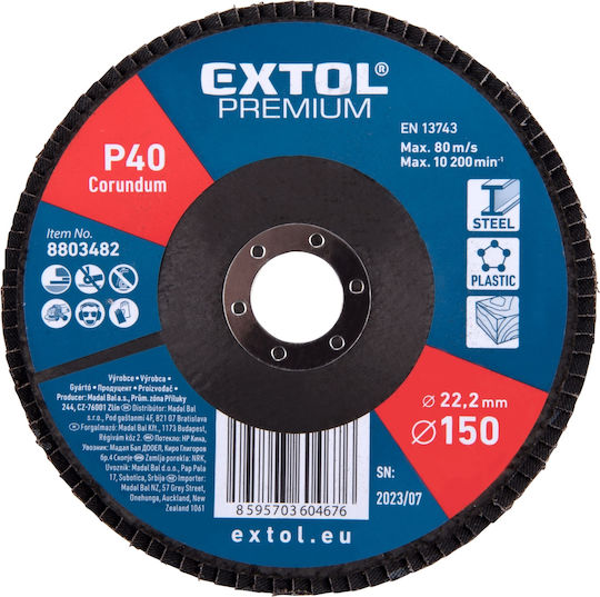 Extol Foaie de șlefuire Delta K40 150mmx150mm