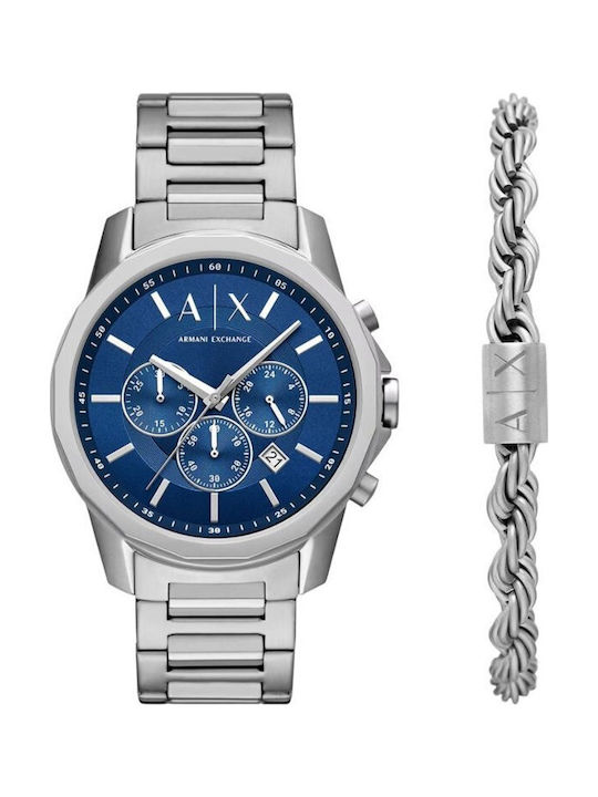 Armani Exchange Men's Watch Battery Silver