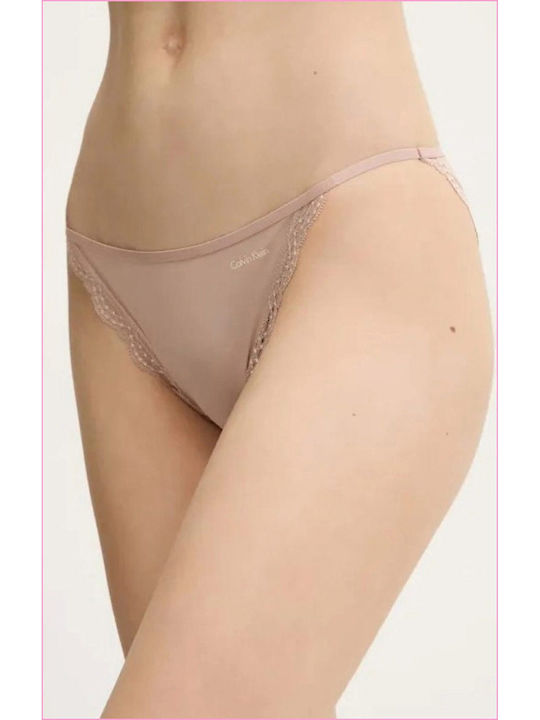Calvin Klein Γυναικείο Slip χωρίς Ραφές με Δαντ...
