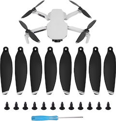 {8 TEX 4 чифта} Sunnylife 4726F Нискошумни, бързо освобождаващи се витла за DJI Mini SE / Mini 2 / Mini 2 SE (Сребристи) Витла за Mini 2