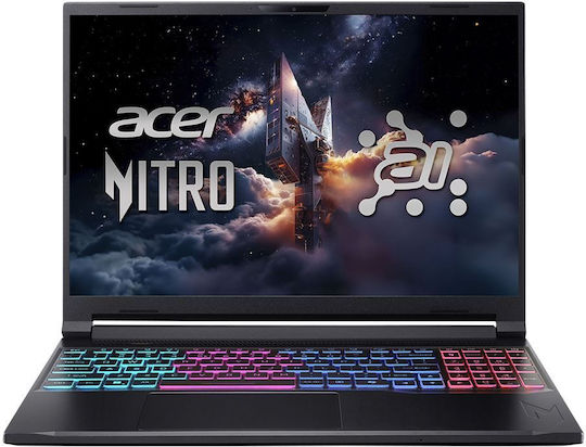 Acer Nitro V 16S AI ANV16S-41 -R2DX 16" IPS FHD+ 180Hz (Ryzen 7-260/16GB/1TB SSD/GeForce RTX 5070/W11 Home) Obsidian Black (US Keyboard)