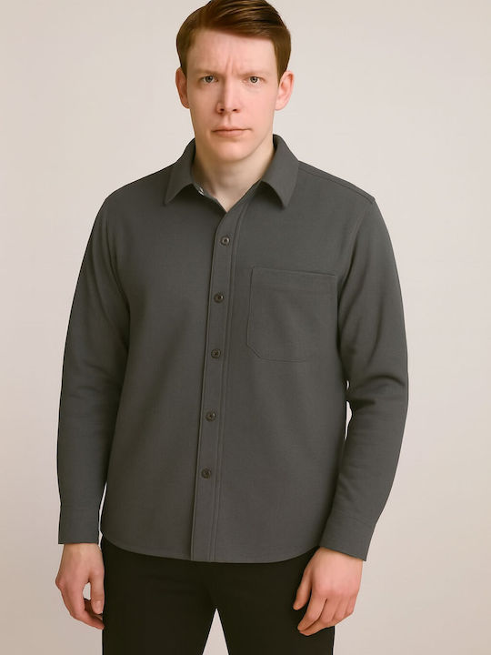 Long Sleeve Overshirt Anthracite