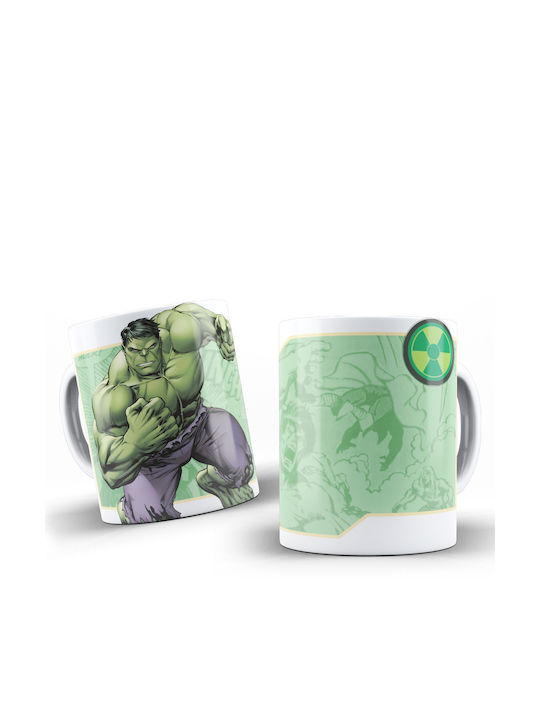 Cană Ceramică Albă 330ml Hulk Dp5737