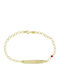 Polytimo Damen Armband Id aus Gold 9K