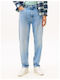 Men's Jeans Pants with Regular Tapered Fit Light Blue