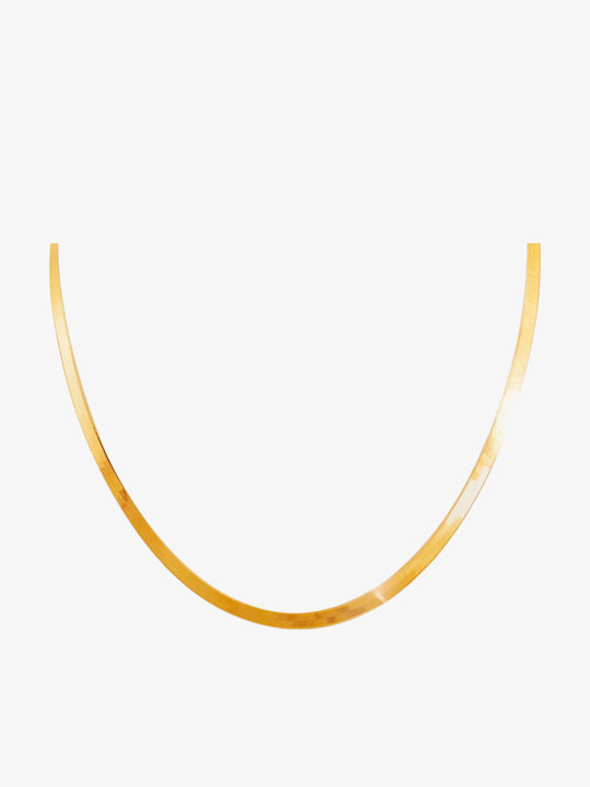 Γυναικείο Κολιέ Χρυσό Snake Chain K9 Bαρος:4.10gr
