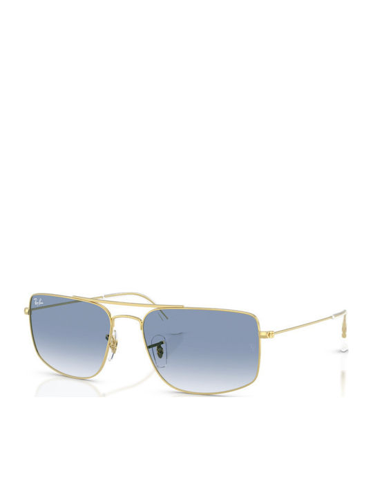 Miu Miu Unisex Sunglasses with Gold Metal Frame and Blue  display picture 2