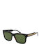 Replay Unisex Ochelari de soare cu Maro Tortoise Cadru și Verde Lentilă