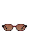 Meller Cumbi Women's Sunglasses with Burgundy Plastic Frame and Brown Polarized Lens CU-MAROONGBROWN
