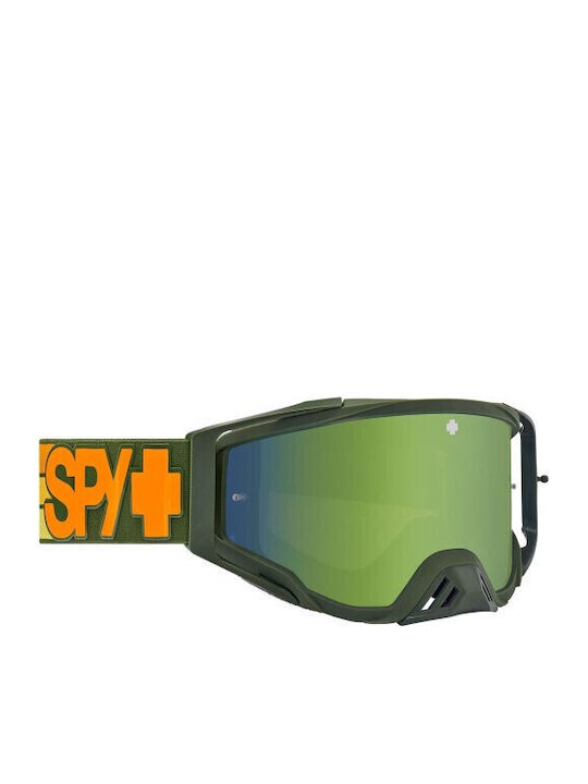 Smoke Unisex Sonnenbrille mit Schwarz Kunststoff Gestell und Grün Spiegel Linse
