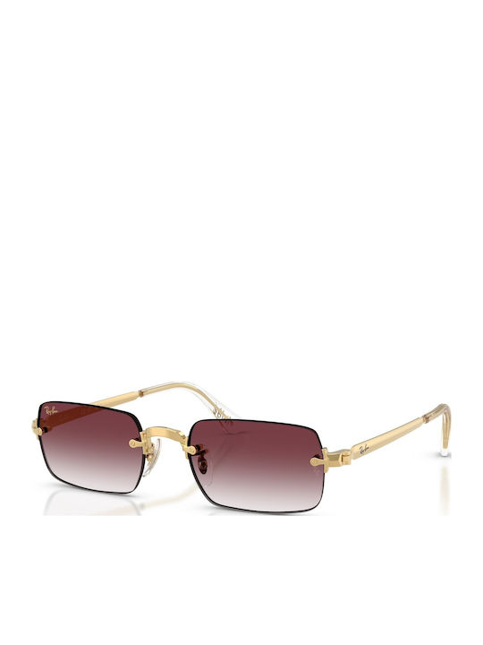 Ray Ban Ochelari de soare Χρυσά cu Cadru & Roșu Lentilă