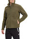 Viana Ανδρική Ζακέτα Fleece με Κουκούλα Χακί Olive Dark