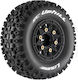 Louise RC SC-Uphill 1-10 Short Course Tire Set Mounted Soft Black Wheels Removable 1-10 SC Hex 12 14 17mm L-T3223SB Louise RC World