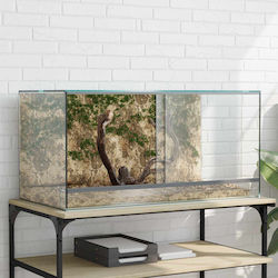 Vidaxl Habitate Reptile Amfibieni Alb 80 X 40 X 40 Cm Sticlă