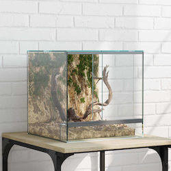 Vidaxl Habitate Reptile Amfibieni Alb 30 X 30 X 30 Cm Sticlă