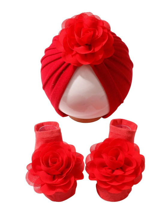 TakTakBaby Turban Set Red 1pc
