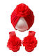 TakTakBaby Turban Set Red 1pc